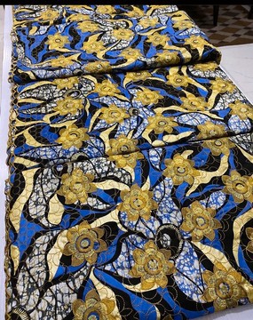 Embroidery Grand Glitter Super wax Vlisco/ Ankara Print