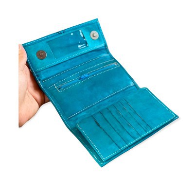 handmade real leather wallet