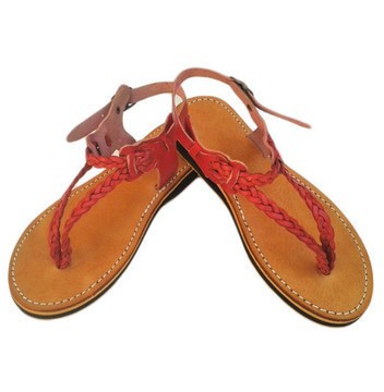 Grande Vente! Sandale été en cuir véritable unisexes fait main par des artisans du Maroc