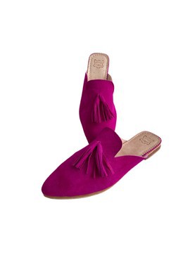 Babouche en cuir original fait main