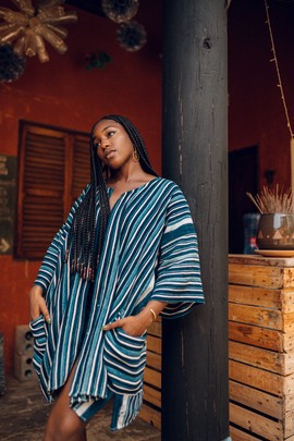 Fresh Water Indigo Cloak (Pre-Order)