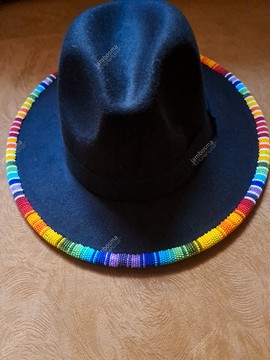 Fedora hats, beaded african hats, women hats