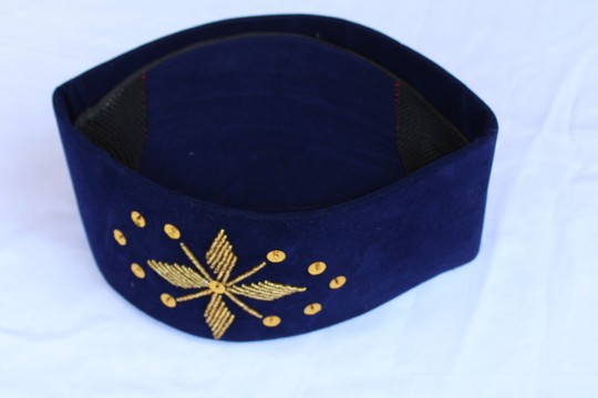 Beaded Velvet Cap, Igbo Velvet Cap, Fulani Hat, African Beaded Hat, African Cap, African Wedding Hat