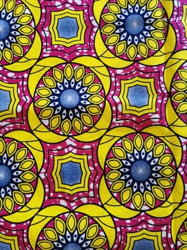 COUPON AFRICAN WAX FABRIC PATTERN: