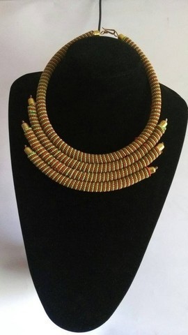 African beaded necklace, Beaded jewelry for women, Christmas gift for mom, Zulu beaded necklace