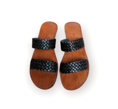 Sandale en cuir véritable haute qualité fait main mode femme