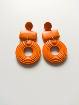 Boucles d'oreilles oranges