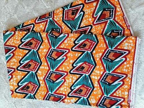 Wax fabrics 100% cotton 1 yard "guinea fowl"