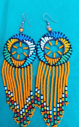 Boucles d'oreilles africaines / boucles d'oreilles maasaï / bijoux femmes / boucles d'oreilles faites à la main