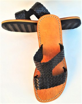 Real leather beach sandal