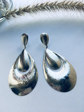 pair de earrings argenté