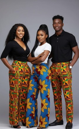 Sun-Kissed Floral Azure Trousers