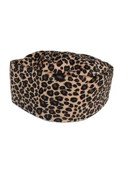 Velvet Leopard Print Kufi Cap, African Wedding Hat