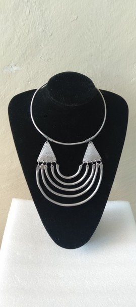 Aluminum necklace, African necklace