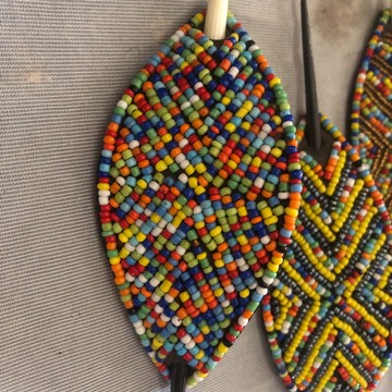 Beaded hair clip/ hair jewellery/ gift for a loved one/ Maasai handmade beaded hair clips