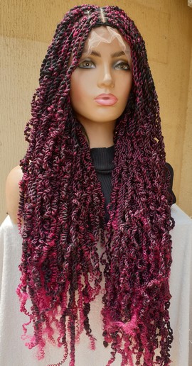 34 inches passion  twist on full lace