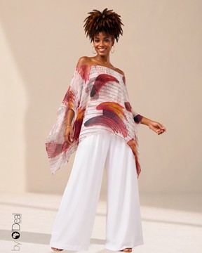 Mini kimono dress / asymmetrical tunic / chiffon beach square
