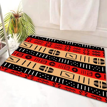 African Bathroom Bath Mat Colorful Bathroom Rug Mudcloth (LARGER SIZES AVAILABLE)