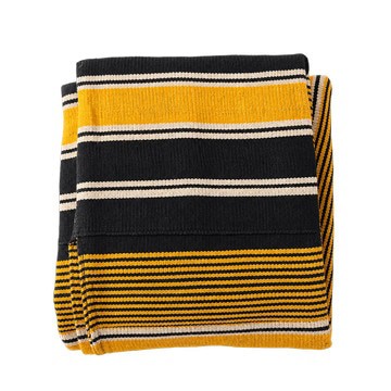 Authentique Faso Danfani – Tissu africain tissé à la main, moutarde, noir et ivoire