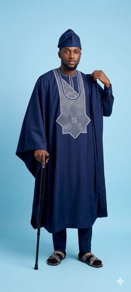 Agbada with Classic Embroidery