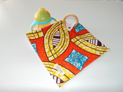 Doudou Lange Teething Ring Wax Orange Gold Handmade