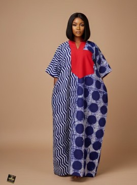 Adire Maxi Kaftan
