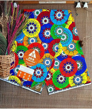 super colorful Ankara fabric 6yards 💯