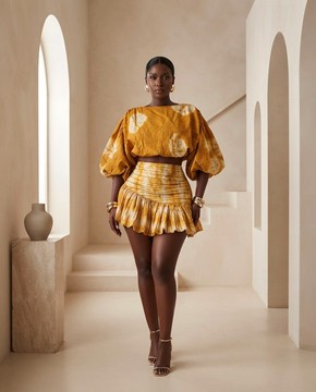 Jola Adire skirt set