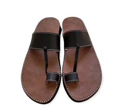 Men's sandal in genuine leather