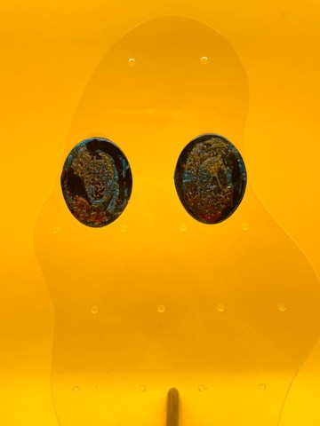 FANCY24-22 : Clous d'oreille bleu nuit