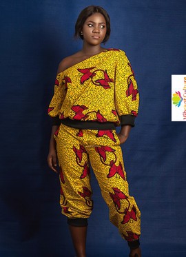 Ensemble deux pièces imprimés africains | Vêtements pour femmes| Ensemble Ankara | Vêtement de tous les jours