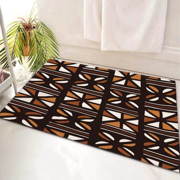 African Bathroom Tribal Bath Mat Traditional Chic Rug (LARGER SIZES AVAILABLE)