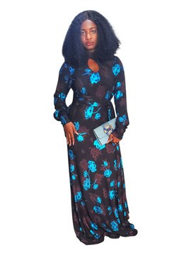 Teni Luxe Woman Maxi Dress For Weddings/Special occasions/Plus Size