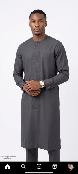 Classic Agbada with kaftan and trouser