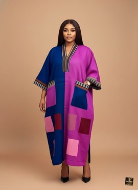 Kaftan patchwork color block Ayinke