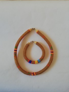 Collier de perles africaines, collier de perles zoulou, collier tribal, collier Boho, bijoux pour femmes