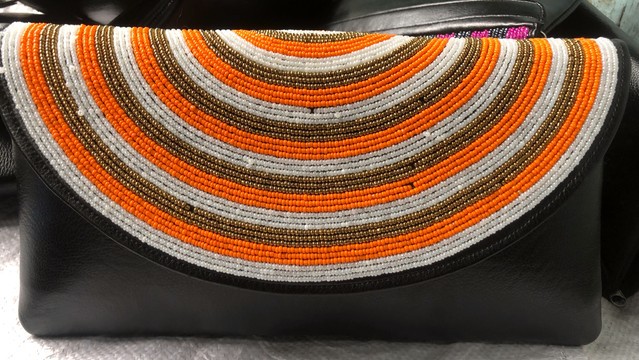 Beaded Clutch bag/evening purse/beaded purse/handmade beaded clutch bag
