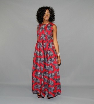 ADONA AFRICAN PRINT ANKARA DRESS