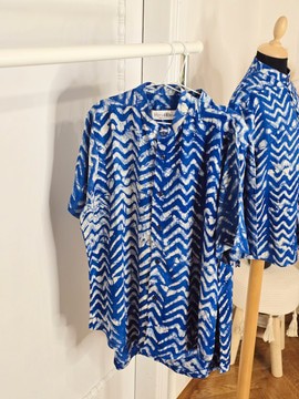Yinka shirt in Adire fabric - Shirt for boys [8, 10 and 12 years]