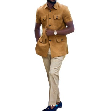 SAFARI SUIT MEN  African suit SAFARI SUIT TWO PIECE SUIT