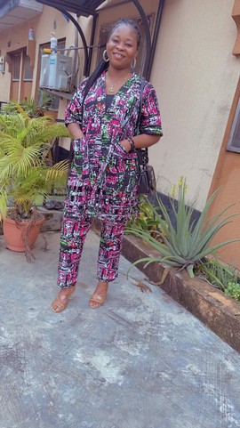 Tide Ankara imprime une robe deux pièces, un blazer Ankara