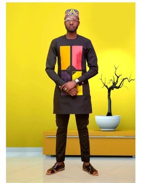 2 pièces, costume traditionnel homme africain, dansiki, mode homme africain, costume de mariage africain