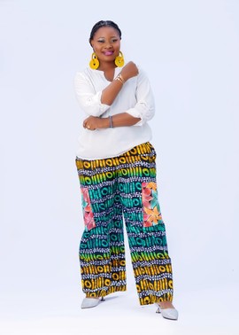 Ankara Wide Leg Pants|Palazzo Pant for Women|Elastic Waist Pants| Summer Pants |African Print Pants