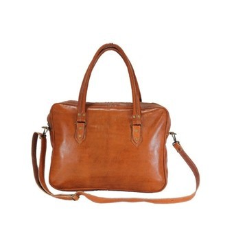 100% handmade genuine leather business briefcase.