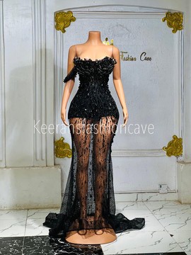 embellished rhinestones dress, prom gowns, engagement dress