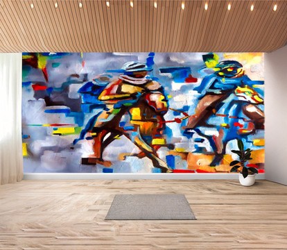 African Wall Painting Sticker Durbar Festival