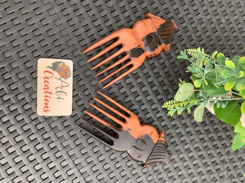 Afro comb ebony "case"