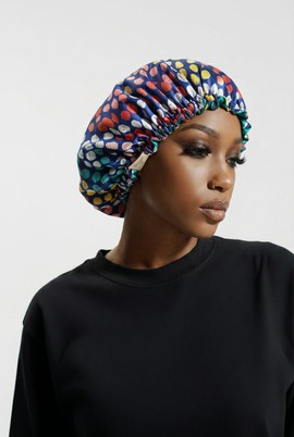 Reversible silk beanie / satin nightcap / hair accessories for women