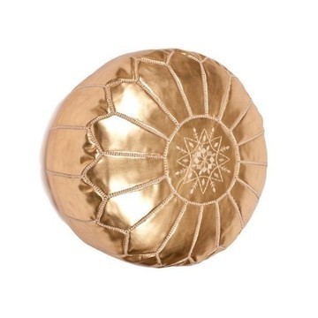 Poufs en cuir véritable confortable finition haute gamme