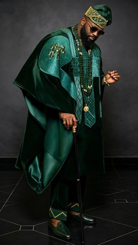 Agbada for Men – Complete Traditional Wedding Outfit with Accessories